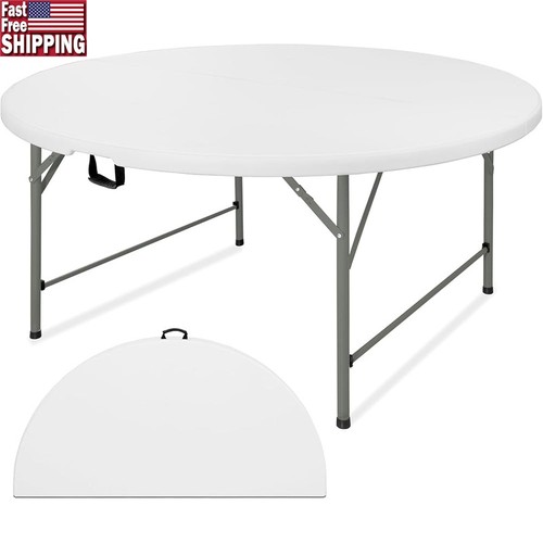 Round folding table portable - round,